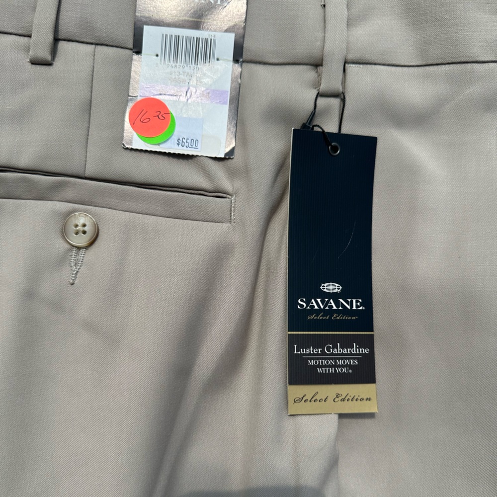 Savane dress pants. 38 x 34 khaki